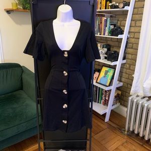 Black Button Down Dress